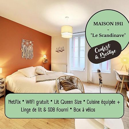 Appart Le Scandinave - Maison 1911 - Confort & Prestige جيان المظهر الخارجي الصورة