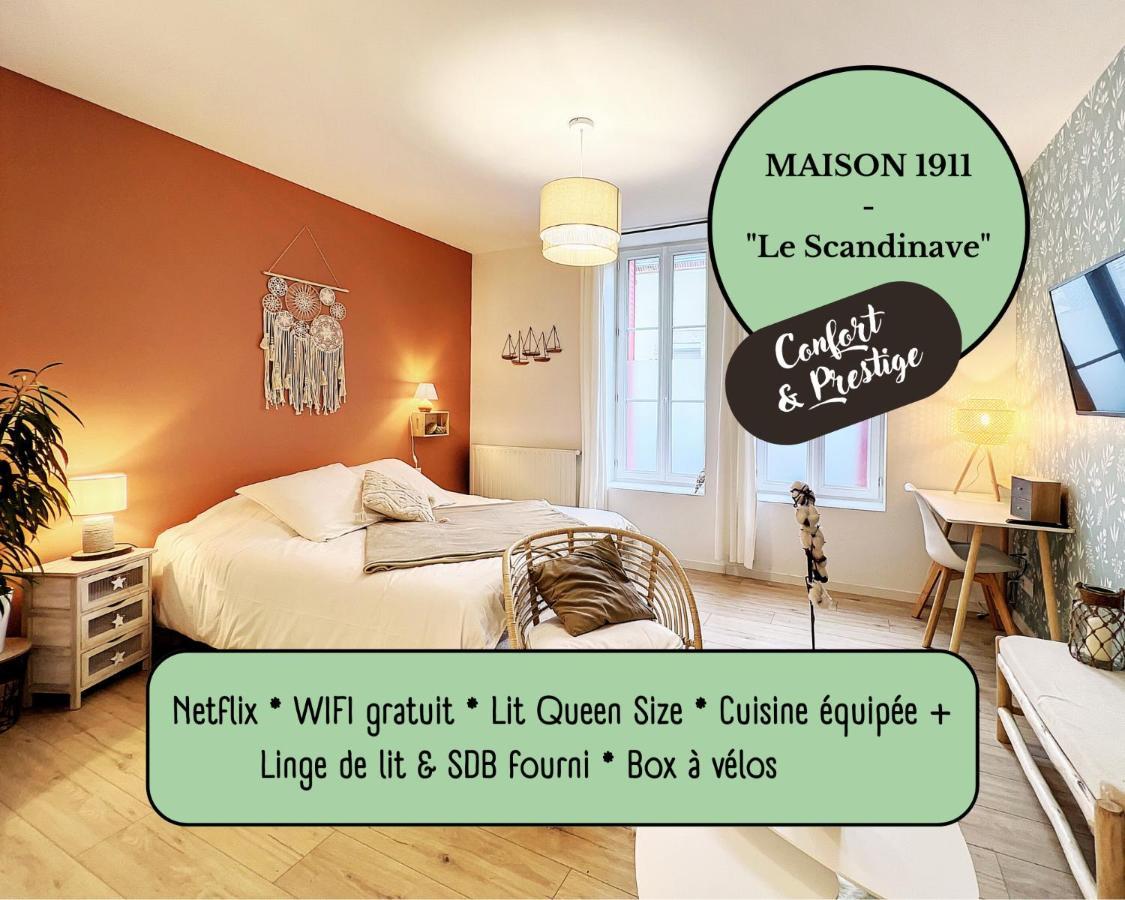 Appart Le Scandinave - Maison 1911 - Confort & Prestige جيان المظهر الخارجي الصورة